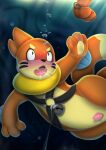  anthro asphyxiation bound buizel cyanosis drowning generation_4_pokemon genitals imminent_death key male nintendo panicked_look penis pokemon pokemon_(species) reaching_up revous snuff solo solo_focus underwater water 