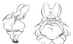  anthro bat big_butt butt child female huge_belly huge_butt mammal overweight rouge_the_bat sega solo sonic_the_hedgehog_(series) thick_thighs ultrahand young 