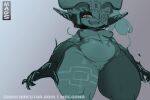  areola belly breasts female genitals huge_hips humanoid humanoid_pointy_ears imp midna multicolored_body nintendo nipples nude pornomagnum pussy short_stack slightly_chubby solo the_legend_of_zelda thick_thighs twili twilight_princess two_tone_body wide_hips 