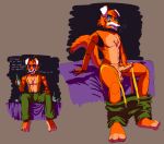  2023 alcohol animatronic anthro balls beverage bodily_fluids bottomwear bottomwear_down canid canine cigarette cigarette_in_mouth circus_foxy clothed clothing clown clown_makeup dialogue digital_media_(artwork) drunk english_text erection feet fingers five_nights_at_freddy&#039;s five_nights_at_freddy&#039;s:_security_breach fox fur genital_fluids genitals hi_res humanoid_genitalia humanoid_penis machine makeup male mammal masturbation object_in_mouth overalls pants pants_down partially_clothed penile penile_masturbation penis robot scottgames simple_background smoking solo steel_wool_studios substance_intoxication tail teeth text topless topless_male zipnothing 