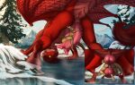  2_penises absurd_res alduin_red animal_genitalia animal_penis anthro anthro_on_feral anthro_penetrated anus bestiality big_breasts big_penis bodyjob breasts butt claws close-up detailed_background digital_media_(artwork) digitigrade dragon duo embrace entropy_(billeur) erection extreme_size_difference feet female female_on_feral female_penetrated feral feral_penetrating feral_penetrating_anthro finger_claws first_person_view fur genitals hemipenes hi_res hindpaw horn hot_spring hug huge_penis larger_feral larger_male looking_at_another looking_at_genitalia looking_at_partner looking_at_penis looking_back looking_back_at_another looking_back_at_partner lying_on_penis male male/female male_penetrating male_penetrating_female membrane_(anatomy) membranous_wings multi_genitalia multi_penis nipples outside paws penetration penile penile_penetration penile_spines penis penis_hug penis_riding pink_penis presenting presenting_pussy pussy quadruped red_body red_fur red_scales scales scalie sex size_difference smaller_anthro smaller_female tail tail_curl tan_body tan_scales teeth toe_claws toes vaginal valoayz water western_dragon wings 