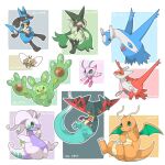  :d alternate_color animal_focus black_eyes blue_skin border celebi colored_sclera colored_skin commentary_request dragapult dragon_wings dragonite floating goodra green_eyes green_fur highres latias latios lucario meowscarada no_humans open_mouth orange_skin pink_skin pokemon pokemon_(creature) purple_skin red_eyes red_skin reuniclus ribombee shiny_pokemon sitting slime_(substance) smile spikes tail towa_(clonea) white_border wings yellow_eyes yellow_sclera 