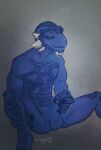  2d_animation animated anthro argonian balls bethesda_softworks blue_body blue_scales cheek_spikes chin_spikes claws erection facial_spikes genitals humanoid_genitalia humanoid_penis leg_grab loop male masturbation nude open_mouth penile penile_masturbation penis raiyk scales scalie sitting solo spikes spikes_(anatomy) spread_legs spreading the_elder_scrolls tristen 