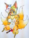  amputee anthro blood bodily_fluids canid canine disability female fox fox_spirit mammal quadruple_amputee solo 