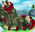  2_horns abs anthro balls genitals horn insanysage lynel male muscular muscular_male nintendo nipples nude pecs penis solo the_legend_of_zelda 