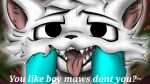  absurd_res anthro bedroom_eyes boy_kisser_(meme) domestic_cat felid feline felis hand_in_mouth hi_res humor lars_zawkian_(zawkian_puppy) male mammal meme mouth_shot narrowed_eyes open_mouth seductive silly_cat_(mauzymice) solo 