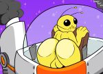  against_surface alien alien_hominid_(character) antennae_(anatomy) anthro anus ass_on_glass balls butt genitals glass male mooning newgrounds on_glass presenting presenting_hindquarters roccorox spacecraft teasing vehicle yellow_body 