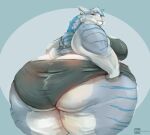  absurd_res anthro big_breasts big_butt bikini breasts butt clothing colored felid feline female fluffy fluffy_tail folds hi_res mammal obese overweight overweight_anthro overweight_female rear_view ruby_panda_(artist) solo solo_focus swimwear tail thick_thighs wide_hips 