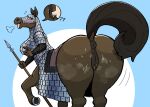  &lt;3 animal_genitalia animal_pussy anthro anus armor big_breasts big_butt bodily_fluids breasts brown_body brown_fur butt centaur_cataphract dubindore equid equid_taur equine equine_anus equine_genitalia equine_pussy equine_taur female feral feral_armor fur furgonomics genital_fluids genitals hooves horse horseshoe implied_vaginal inviting knight lamellar_armor looking_at_viewer mammal mammal_taur melee_weapon open_mouth pictographics polearm presenting presenting_hindquarters puffy_anus pussy pussy_juice raised_tail rear_view solo spear tail taur warrior weapon 