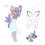  anthro bit-small claws eyelashes female hi_res hisuian_form hisuian_sneasel nintendo pokemon pokemon_(species) pokemon_legends_arceus purple_body red_eyes regional_form_(pokemon) solo tail white_body 