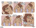  anthro bovid brown_body brown_hair caprine comic daughter dialogue duo female goat hair hi_res jakethegoat kate_(jakethegoat) mammal mature_female mother mother_and_child mother_and_daughter mother_kate_(jakethegoat) parent parent_and_child 