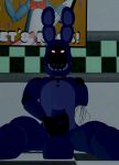  anthro balls big_balls bigfurball five_nights_at_freddy&#039;s five_nights_at_freddy&#039;s_2 genitals hi_res lagomorph leporid male mammal penis rabbit scottgames solo withered_bonnie_(fnaf) 