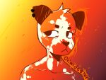  anthro canid canine canis domestic_dog grimdog701 hi_res male mammal piercing portrait shaded shirtless_male simple_background simple_shading sketch solo sunset tuft 