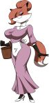  2019 alpha_channel anthro apron auntie_vixen basket big_breasts breasts canid canine clothing container countershade_face countershading crovirus curvy_figure digital_media_(artwork) dress eyeshadow eyewear female footwear fox fur glasses hair hair_bun hi_res high_heels hourglass_figure makeup mammal mr_samson purple_eyeshadow red_body red_fur simple_background solo transparent_background 