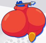 absurd_res ambiguous_gender bandana_waddle_dee bandanna big_butt butt cyandrive98 hi_res holding_object holding_spear holding_weapon huge_butt huge_thighs hyper hyper_butt hyper_thighs kerchief kirby_(series) melee_weapon nintendo not_furry nude orange_body polearm solo spear thick_thighs waddle_dee waddling_head weapon 