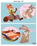  animal_genitalia anthro canid canine clothed clothing disney duo ejaculation erection female fox fur genitals green_eyes grey_body grey_fur hi_res judy_hopps knot lagomorph leporid letodoesart male male/female mammal multicolored_body nick_wilde nude orange_body orange_fur partially_clothed phone purple_eyes pussy rabbit simple_background zootopia 