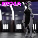  3d_(artwork) belly black_belly blender_(software) blender_cycles blurred_background digital_media_(artwork) erosa female glass hi_res machine metal_arm pink_eyes qtpie- robot solo space synth_(vader-san) tall white_body 