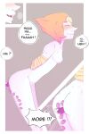  ass ass_focus bad_source bdsm bondage bound breasts brown_hair colored_skin female_masturbation female_orgasm forced_orgasm masturbation orgasm pearl_(steven_universe) sex_toy sithena small_breasts solo steven_universe teasing 