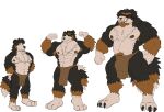  abs absurd_res age_progression barazoku barbarian bernese bottomwear brutification bulge canid canine canis clothing dilfication domestic_dog genitals growth hi_res himbo himbofication hyper loincloth male mammal mature_male mental_changes musclegut muscular pecs penis transformation 