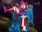  4:3 amy_rose anthro balls chaos_(sonic) clothed clothed_sex clothing clothing_lift digital_media_(artwork) duo erection female fur ganondork genitals gloves green_eyes handwear male male/female mammal penis pink_body pink_fur sega sex sonic_adventure sonic_the_hedgehog_(series) tentacle_sex tentacles translucent 