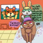  &lt;3 &lt;3_eyes anal animal_crossing anthro bear bedroom_eyes butt_slap cuckold doggystyle female from_behind_position girly group hi_res human klutzatdusk lagomorph leporid looking_pleasured male male/male mammal narrowed_eyes nintendo rabbit sasha_(animal_crossing) seductive sex slap smug spanking teddy_(animal_crossing) trio villager_(animal_crossing) wide_hips 