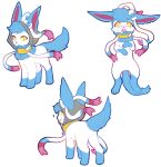  2018 3_fingers 3_toes aibou alpha_channel annoyed black_nose blue_body blue_fur blue_hair clothing cute_fangs eeveelution embarrassed feet female feral fingers fur generation_6_pokemon hair hi_res hoodie model_sheet neck_ring neck_tuft nintendo open_mouth paws pokemon pokemon_(species) sai_(sylveon) shiny_pokemon simple_background solo sylveon teeth toes tongue topwear transparent_background tuft white_body white_fur yellow_eyes 