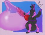  absurd_res anthro balls big_balls big_penis bodily_fluids canid canine canis condom cum excessive_cum excessive_genital_fluids filled_condom genital_fluids genitals hi_res huge_balls huge_penis hyper hyper_balls hyper_genitalia hyper_penis male mammal penis sexual_barrier_device solo solo_focus wolf 