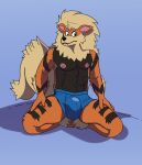  2023 abs anthro arcanine bulge canid canine clothed clothing generation_1_pokemon hi_res kneeling male mammal muscular nintendo nipples pokemon pokemon_(species) shirtless shirtless_male solo speence_(artist) topless underwear 