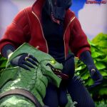  2023 3d_(artwork) anthro anthro_on_anthro balls black_body black_scales bottomless claws clothed clothing cloud day digital_media_(artwork) dragon duo epic_games erection ewr_115 finger_claws fortnite genitals glowing glowing_eyes green_body green_eyes green_scales hi_res humanoid_genitalia humanoid_penis hybrid_(fortnite) jacket komodo_dragon licking lizard male male/male monitor_lizard open_mouth oral outside penile penis penis_lick plant red_eyes reptile ring_(jewelry) scales scalie sex shirt sky teeth thunder_(fortnite) tongue tongue_out topwear tree 