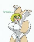  anthro big_breasts blonde_hair breasts fan_character female fluffy fluffy_tail hair hi_res nana nana_antalk pace-maker small_waist solo tail wide_hips 