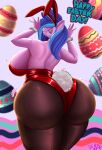  absurd_res anthro big_breasts big_butt breasts butt clothed clothing derpx1 easter easter_egg equid equine fan_character female hasbro hi_res holidays huge_butt mammal my_little_pony solo 