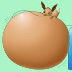  2023 air_inflation air_tank ambiguous_gender belly belly_expansion belly_inflation belly_squish big_belly black_eyes brown_body brown_ears brown_tail colored digital_media_(artwork) eevee expansion feral generation_1_pokemon green_background green_hose hand_on_stomach hi_res hose_in_mouth hose_inflation hyper hyper_belly hyper_inflation inflated_belly inflation inflation_fetish nintendo one_eye_closed poipole98 pokemon pokemon_(species) puffed_cheeks shaded simple_background solo squish tail 