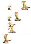  absurd_res anthro bottomwear brown_bottomwear brown_clothing brown_eyes brown_pants canid canine carrying_another closed_smile clothed clothing disney duo ears_back fennec finnick fox fur green_bottomwear green_clothing green_eyes green_pants green_topwear grey_clothing grey_topwear hi_res kuttoyaki male mammal mouth_closed narrowed_eyes nick_wilde open_mouth open_smile orange_body orange_fur pants pivoted_ears sad simple_background sitting smile standing tan_body tan_fur topwear walking white_background zootopia 