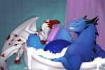  absurd_res bathing bathing_another bathroom bathtub chubby_male claws dragon drake_inrelal dreamworks duo female feral genitals hi_res horn how_to_train_your_dragon knot leg_grab licking male male/female night_fury open_mouth oral organs paws penile penis penis_lick scalie seductive sex smile smirk soap_bubbles sonia spikes spikes_(anatomy) staffkira2891 stomach tail thick_thighs thigh_grab tongue tongue_out water western_dragon wings 