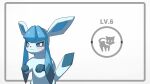  2023 ambiguous_gender blue_body blue_ears blue_eyes blue_inner_ear blue_tail blush drunk_oak eeveelution feral generation_4_pokemon glaceon hi_res looking_at_viewer nintendo pokemon pokemon_(species) pose solo tail 