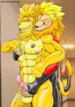  absurd_res anthro bound clothing duo encasement felid goo_transformation hi_res humanoid lion male male/male mammal pantherine rubber rubber_clothing rubber_suit toysuit transformation xedrykthedragon 