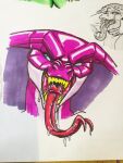  anthro bodily_fluids cobra countershading davidson769 detailed_mouth drooling drooling_tongue excessive fangs female forked_tongue gaping hand_in_mouth humanoid long_tongue male male/female open_mouth purple_body purple_scales reptile saliva saliva_on_tongue saliva_string scales scalie sharp_teeth simple_background snake snake_hood solo teeth tongue tongue_out yesenia_(character) 
