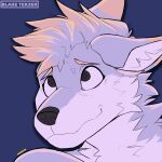  absurd_res blakixtekzer_(artist) canid canine canis headshot_(disambiguation) hi_res icon lgbt mammal pride wolf 