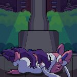  69_position ambiguous_gender animated digital_media_(artwork) duo eeveelution fellatio feral generation_3_pokemon generation_6_pokemon hi_res lawealewd nintendo oral penile pixel_(artwork) pixel_animation pokemon pokemon_(species) purple_body sableye sex sucking sylveon white_body 