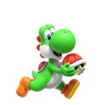  2023 ambiguous_gender anthro big_nose blue_eyes clothing detailed featureless_crotch footwear footwear_only green_body green_nose green_skin green_tail green_yoshi happy head_spikes holding_object holding_shell looking_at_object looking_at_shell looking_down mario_bros mostly_nude multicolored_body multicolored_skin multicolored_tail nintendo nude official_art open_mouth red_shell red_spikes red_tongue round_eyes round_nose running shadow shell shoes shoes_only simple_background smile solo spikes spikes_(anatomy) super_mario_bros_wonder tail tongue toony unknown_artist white_background white_body white_skin white_tail wide_eyed yoshi 