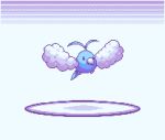  animal_focus animated animated_gif beak bird feathers fluffy flying full_body idle_animation looping_animation no_humans pixel_art pokemon pokemon_(creature) roseypixels shadow simple_background solid_eyes solid_oval_eyes solo sparkling_eyes sprite swablu white_background 