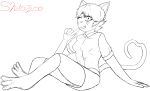  absurd_res anthro cartoon_network clothing domestic_cat feet felid feline felis female hi_res legwear mammal nicole_watterson shiro7200 the_amazing_world_of_gumball thigh_highs 