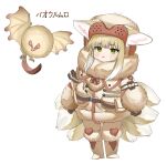  1girl :&lt; alternate_costume animal animal_ears arknights blonde_hair blush boots coat colored_tips commentary_request fox_ears fox_girl fox_tail fur-trimmed_boots fur-trimmed_jacket fur-trimmed_sleeves fur_trim green_eyes hat highres jacket kitsune korean_commentary monster_hunter:_world monster_hunter_(series) multicolored_hair multiple_tails pants paolumu sidelocks soda_(sod4) solo streaked_hair suzuran_(arknights) sweatdrop tail white_coat white_hair white_pants 