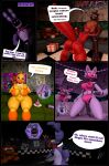  2d_(artwork) 3d_(artwork) abdominal_bulge absurd_res animatronic anthro balls bear big_breasts bow_tie breasts butt canid canine comic digital_media_(artwork) dildo dildo_in_pussy dildo_insertion duo female five_nights_at_freddy&#039;s five_nights_at_freddy&#039;s_2 fox foxy_(fnaf) freddy_(fnaf) genitals hi_res lagomorph leporid machine male male/male male_penetrated male_penetrating male_penetrating_male mammal mangle_(fnaf) nsg_editor nude oral penetration penis plushie pussy rabbit red_body robot scottgames sex sex_toy sex_toy_in_pussy sex_toy_insertion solo source_filmmaker text toy_chica_(fnaf) vaginal vaginal_penetration withered_bonnie_(fnaf) 