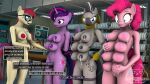  3d_(artwork) 5_fingers anthro anthrofied areola big_nipples blue_eyes bodily_fluids breasts cutie_mark dialogue digital_media_(artwork) ear_piercing ear_ring earth_pony english_text equid equine eyelashes eyewear female fingers friendship_is_magic genitals glasses gold_(metal) grey_areola grey_body grey_hair grey_nipples grey_stripes grin group hair hasbro hi_res horn horse humanoid_hands jewelry lactating looking_down mammal milk mohawk moondancer_(mlp) multi_breast multi_nipple my_little_pony nails necklace nipples nude piercing pink_areola pink_body pink_hair pink_nipples pinkie_pie_(mlp) pony purple_areola purple_body purple_eyes purple_hair purple_nipples pussy ring_piercing senthaurekmern smile source_filmmaker striped_body stripes tail text twilight_sparkle_(mlp) unicorn winged_unicorn wings zebra zecora_(mlp) 