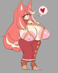  &lt;3 4:5 absurd_res anthro big_breasts big_ears big_nipples blush breasts canid canine canis clothed clothing clothing_lift conductor&#039;s_wife_(sonic) dedoggyskullz domestic_dog dress female footwear grey_background hair hi_res high_heels long_hair mammal nipples orange_eyes sega shirt shirt_lift simple_background solo sonic_the_hedgehog_(series) tail tail_motion tailwag the_murder_of_sonic_the_hedgehog topwear 