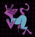  anthro anthrofied blush bodily_fluids cum cum_drip cum_on_penis deltarune dripping genital_fluids genitals male penis silly_imp solo undertale_(series) virovirokun 