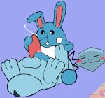  3_toes ambiguous_gender azumarill blue_body bodily_fluids cum digital_media_(artwork) duo erection facesitting featureless_feet feet feral foot_fetish foot_play footjob generation_2_pokemon genital_fluids genitals hi_res male nintendo open_mouth orgasm orgasm_face penis pokemon pokemon_(species) quagsire secretsableye sex simple_background sitting_on_another smile tail text toes tongue watermark 