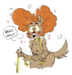  &lt;3 2023 anthro brown_body brown_fur canid canine collar collar_only dialogue english_text female fur ghoul_school hair hanna-barbera hi_res leash mammal mhdrawin nude open_mouth open_smile orange_hair petplay portrait roleplay scooby-doo_(series) smile solo text three-quarter_portrait were werecanid werecanine werewolf winnie_werewolf_(ghoul_school) 