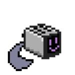  absurd_res alpha_channel animate_inanimate appliance biscuitbiscuitz digital_media_(artwork) fur happy hi_res kitchen_appliance machine male pixel_(artwork) purple_body purple_fur robot screen screen_face simple_background smile solo tail toaster tostadorai transparent_background 